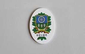 Magnet with the coat of arms of Kelmė district