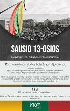 Sausio 13-osios minėjimas Kelmėje