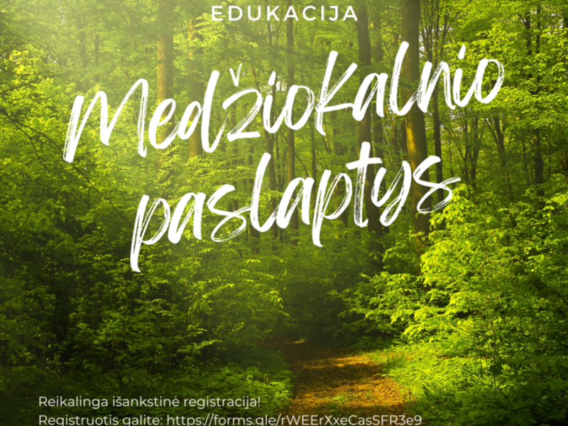 Edukacinės programos „Medžiokalnio paslaptys" pristatymas